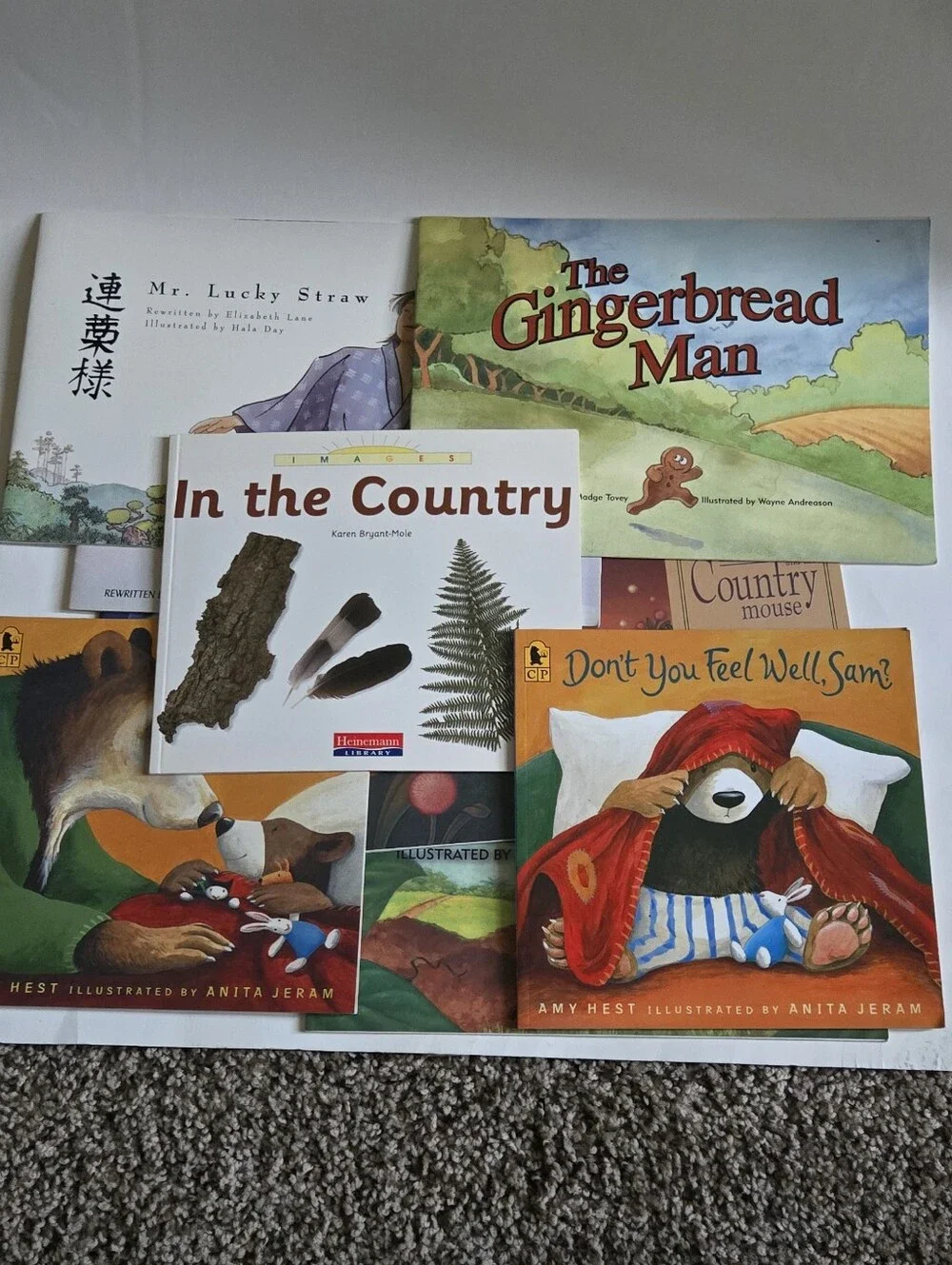 9 Children's Books Bundle - Amy Hest - Gingerbread Man - Folk Tales